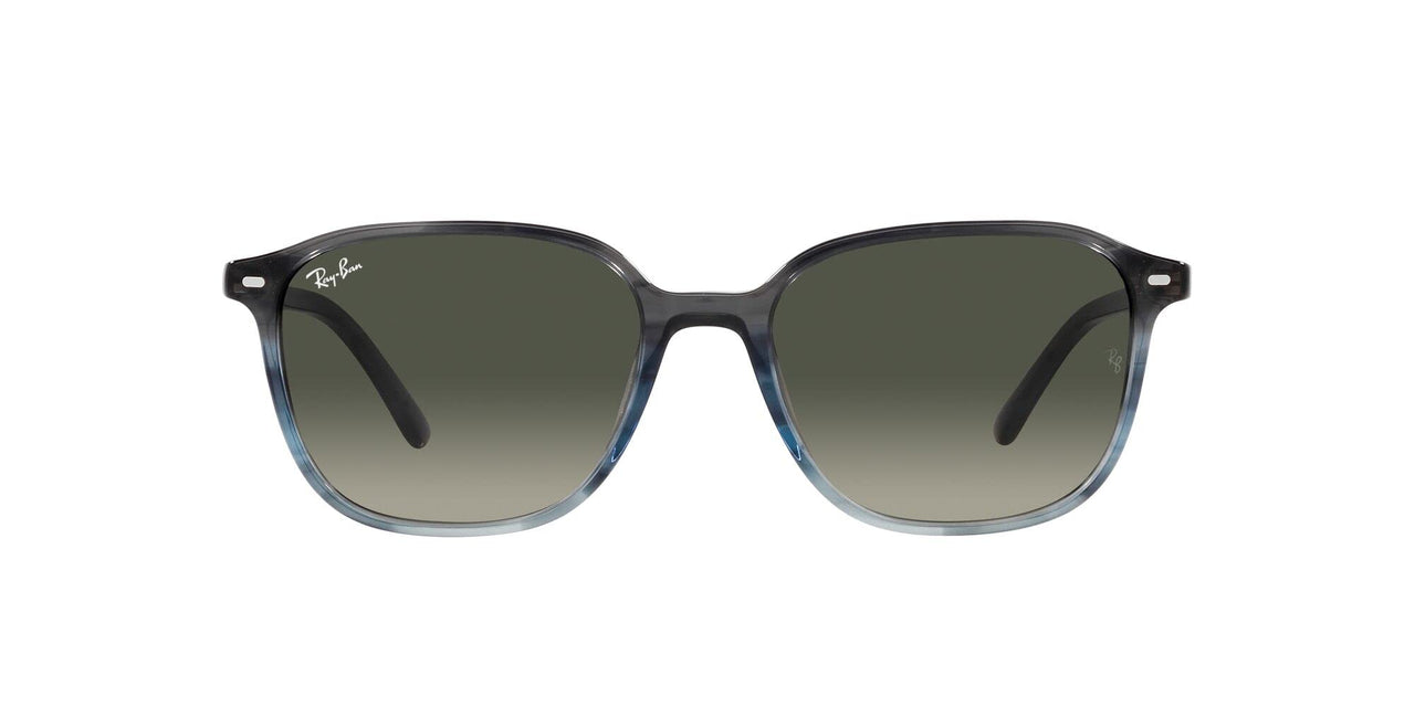 Ray-Ban Leonard Low Bridge Fit RB2193F Sunglasses - Striped Grey Gradient Blue/Gradient Grey / 55 mm - 8056597860963