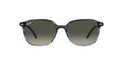 Ray-Ban Leonard Low Bridge Fit RB2193F Sunglasses - Striped Grey Gradient Blue/Gradient Grey / 55 mm - 8056597860963