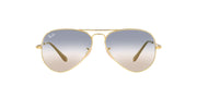 Ray-Ban Aviator Metal II RB3689 Sunglasses - Gold/Clear Gradient Blue Pink / 58 mm - X0031PLEIJ