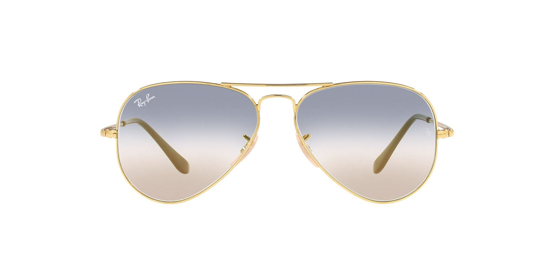 Ray-Ban Aviator Metal II RB3689 Sunglasses - Gold/Clear Gradient Blue Pink / 58 mm - X0031PLEIJ