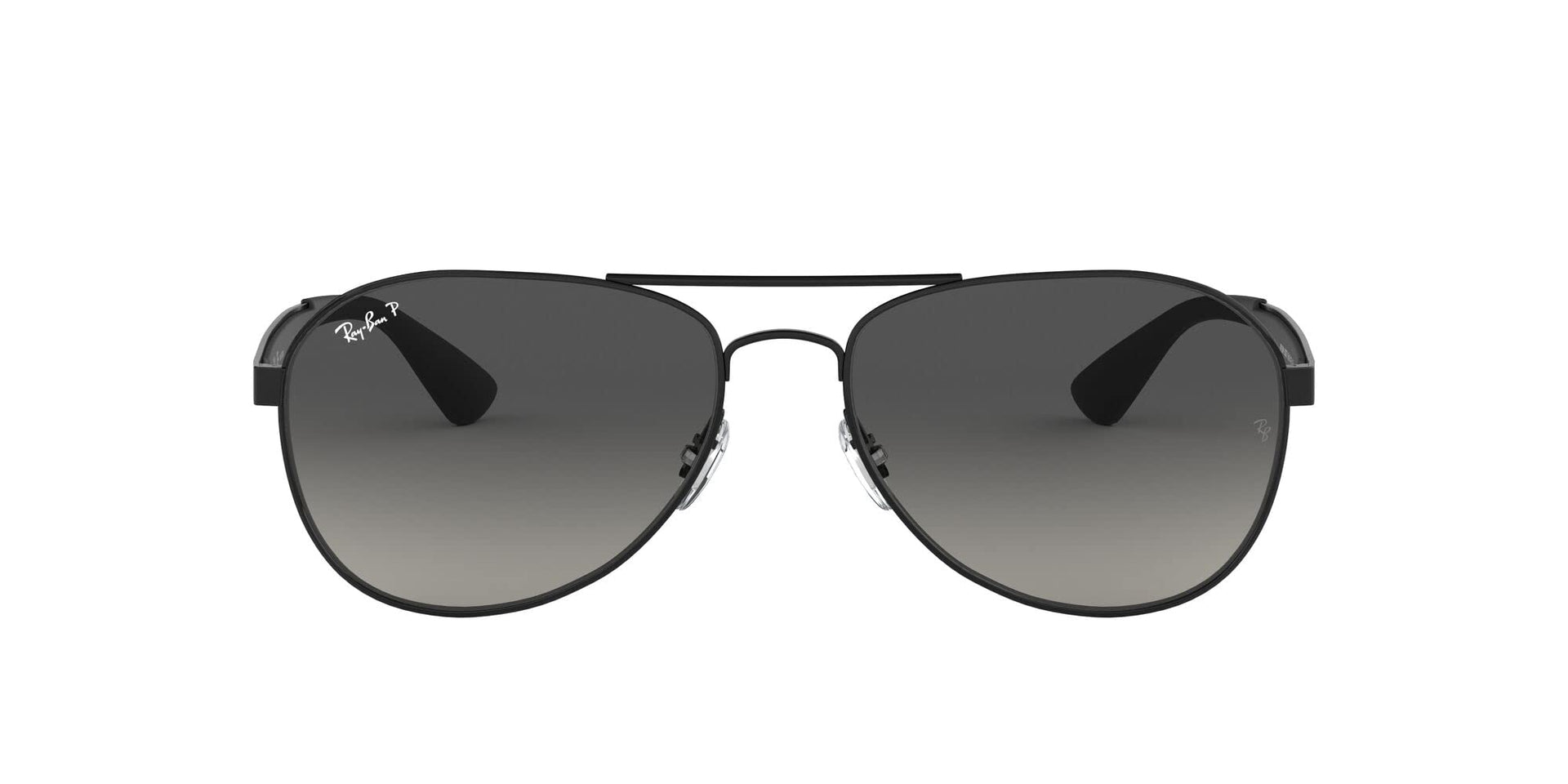 Ray-Ban Aviator RB3549 Sunglasses - Black/Polarized Light Grey Gradient Dark Grey / 61 mm (X002C6TK0H) - X002C6TK0H