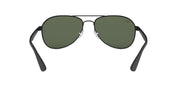 Ray-Ban Aviator RB3549 Sunglasses - Matte Black/Dark Green / 61 mm (X001F2FG43) - X001F2FG43 - Additional Image 3