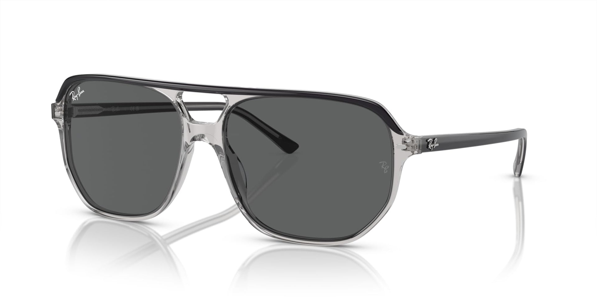 Ray-Ban Bill One RB2205 Sunglasses - Dark Grey on Transparent/Dark Grey / 60 mm - 8056597936194 - Additional Image 1