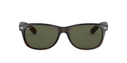 Ray-Ban New Wayfarer RB2132 Sunglasses - Tortoise/Polarized Green / 58 mm - 8053672562484