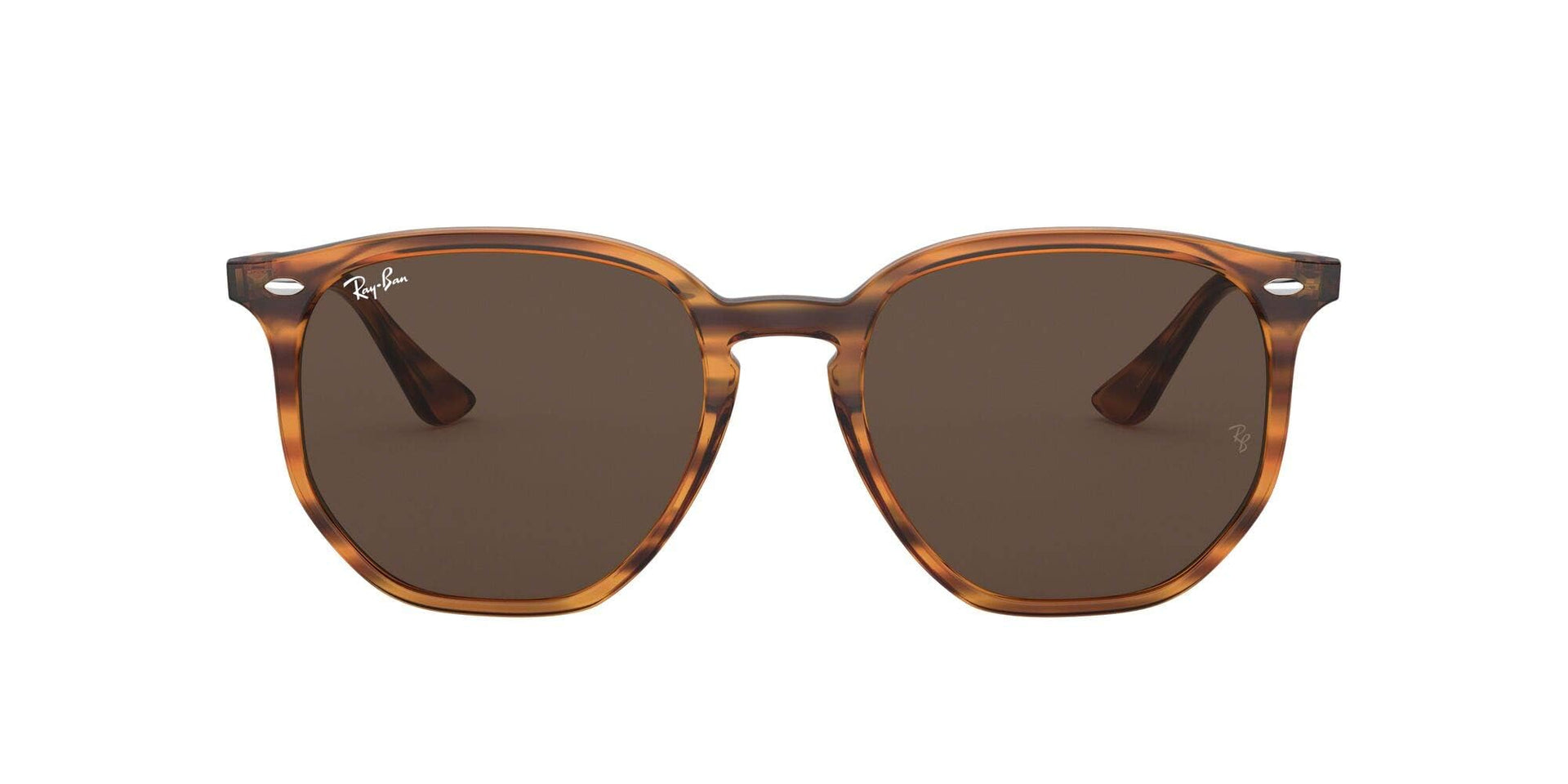 Ray-Ban Hexagonal RB4306 Sunglasses - Stripped Red Havana / M/L - 8056597072984