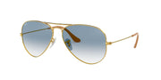 Ray-Ban Aviator RB3025 Sunglasses Batch 2 - Gold/Clear Gradient Blue / 58 mm - X001DI03YH - Additional Image 1