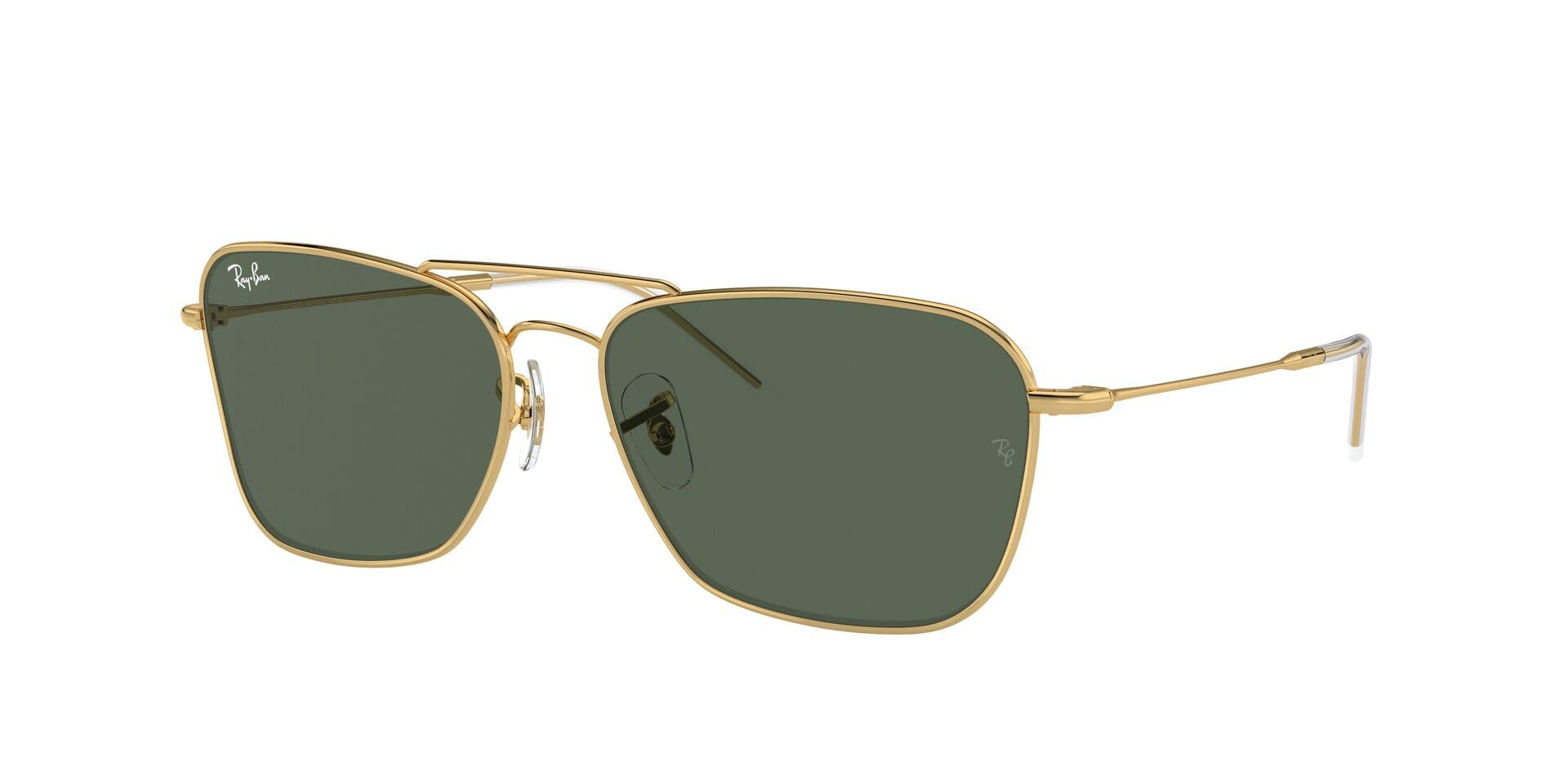 Ray-Ban Caravan Reverse RBR0102S Sunglasses - Gold/Dark Green / 58 mm - X003UYKKX1