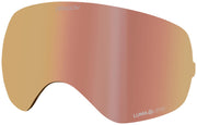 Dragon Alliance X2S replacement snow goggle lens, rose gold mirrored
