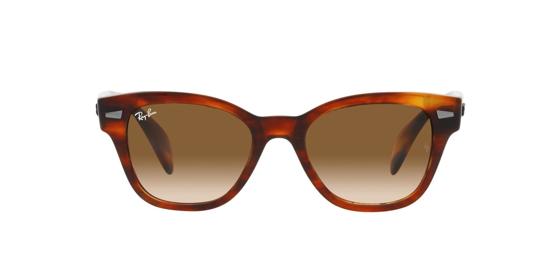 Ray-Ban RB0880S Sunglasses - Striped Havana/Clear Brown Gradient / 52 mm - 8056597720625