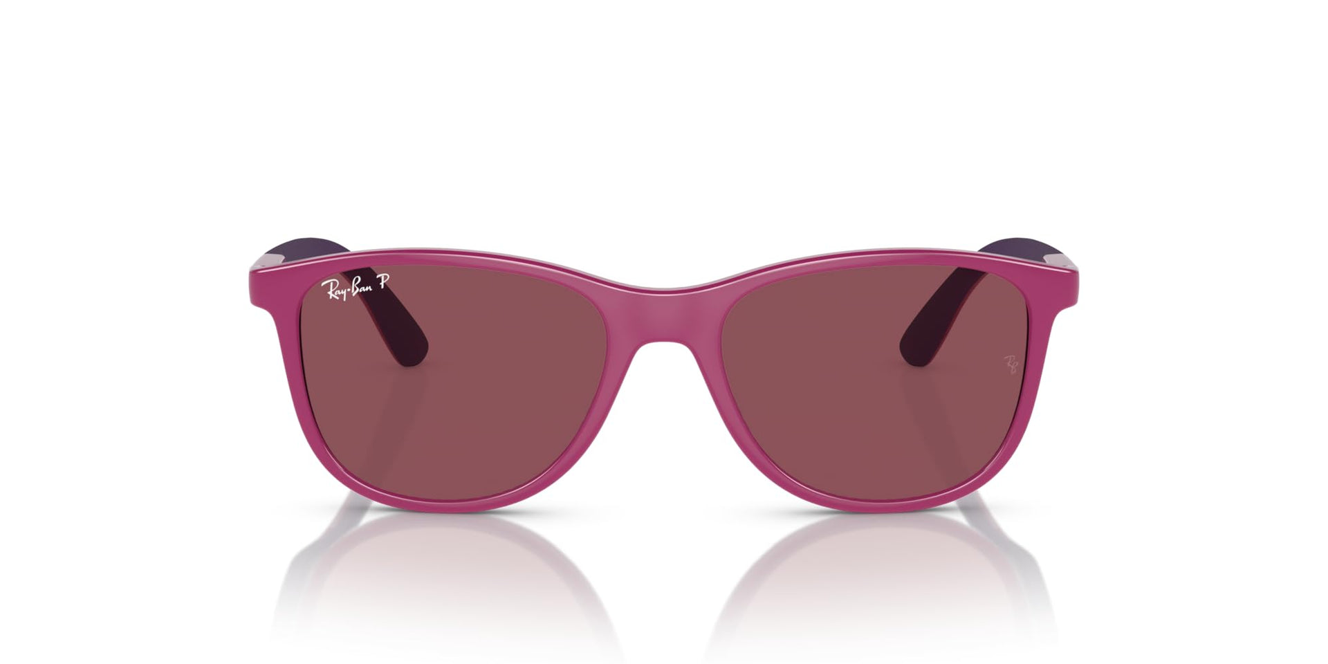 Ray-Ban RJ9077S Sunglasses - Fuchsia on Rubber Violet/Purple Polarized / 49 mm - 8056262081501