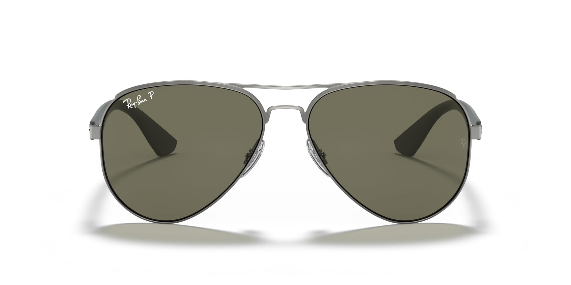 Ray-Ban Aviator RB3523 Sunglasses - Matte Gunmetal/Polarized Green / 59 mm - 8053672320442 - Additional Image 2