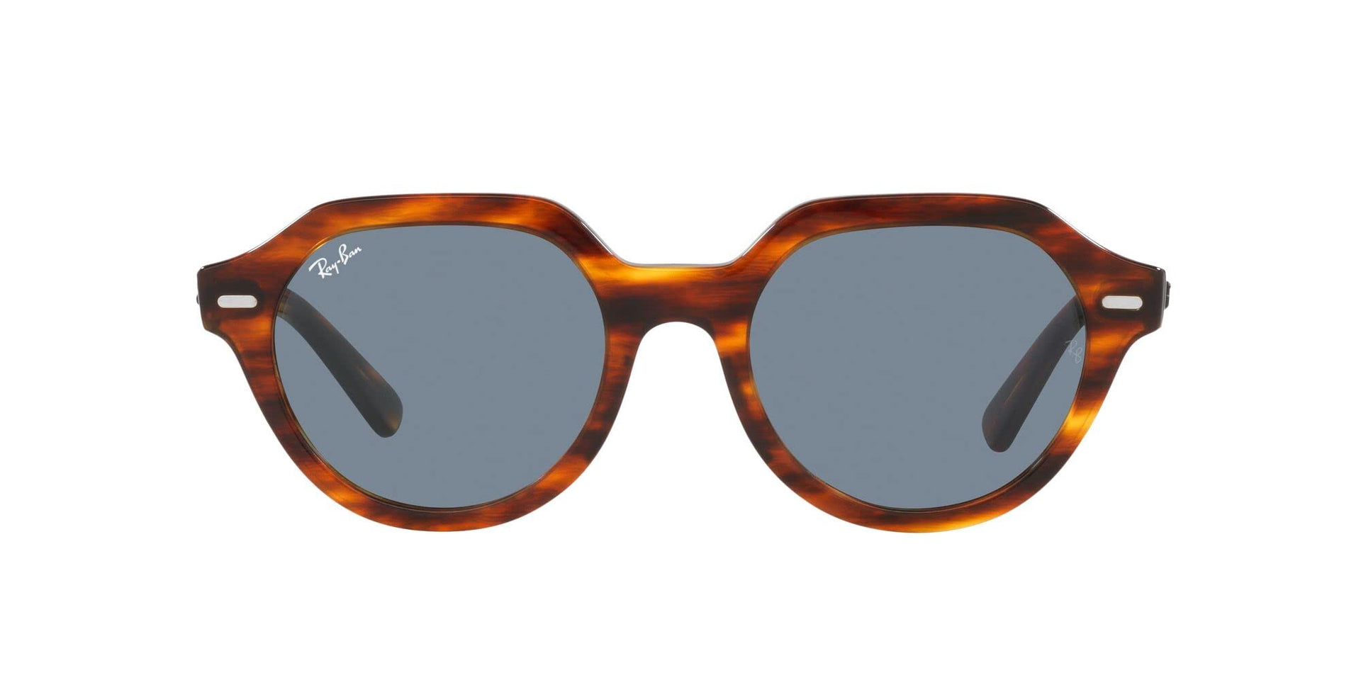 Ray-Ban Gina RB4399 Sunglasses - Striped Havana/Blue / 51 mm - 8056597829441