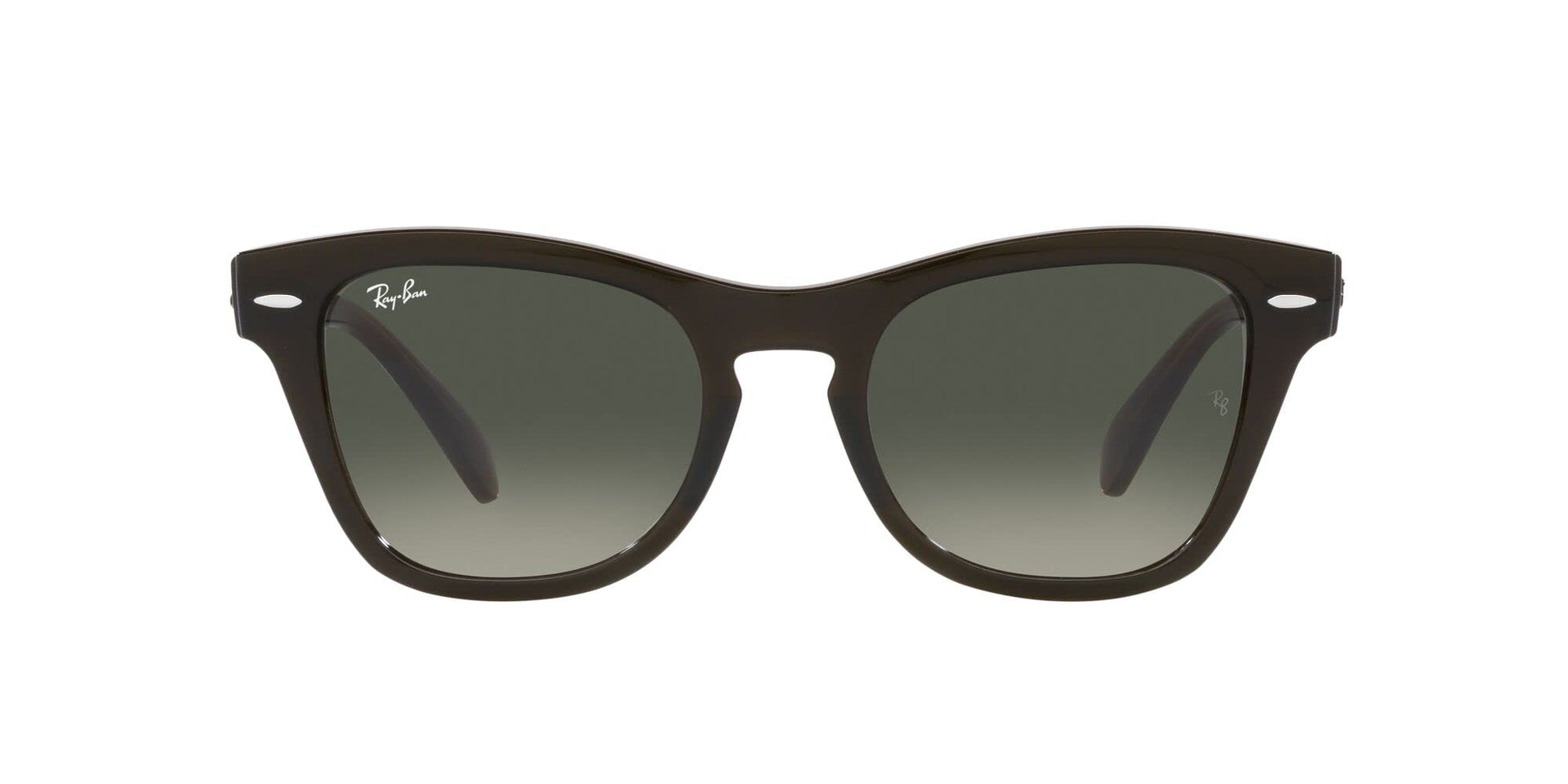 Ray-Ban RB0707S Sunglasses - Transparent Olive Green/Grey Gradient / 50 mm - 8056597720373