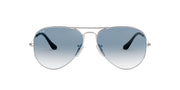 Ray-Ban RB3025 Classic Aviator Sunglasses - Silver/Clear Gradient Blue / 58 mm - 210000034350