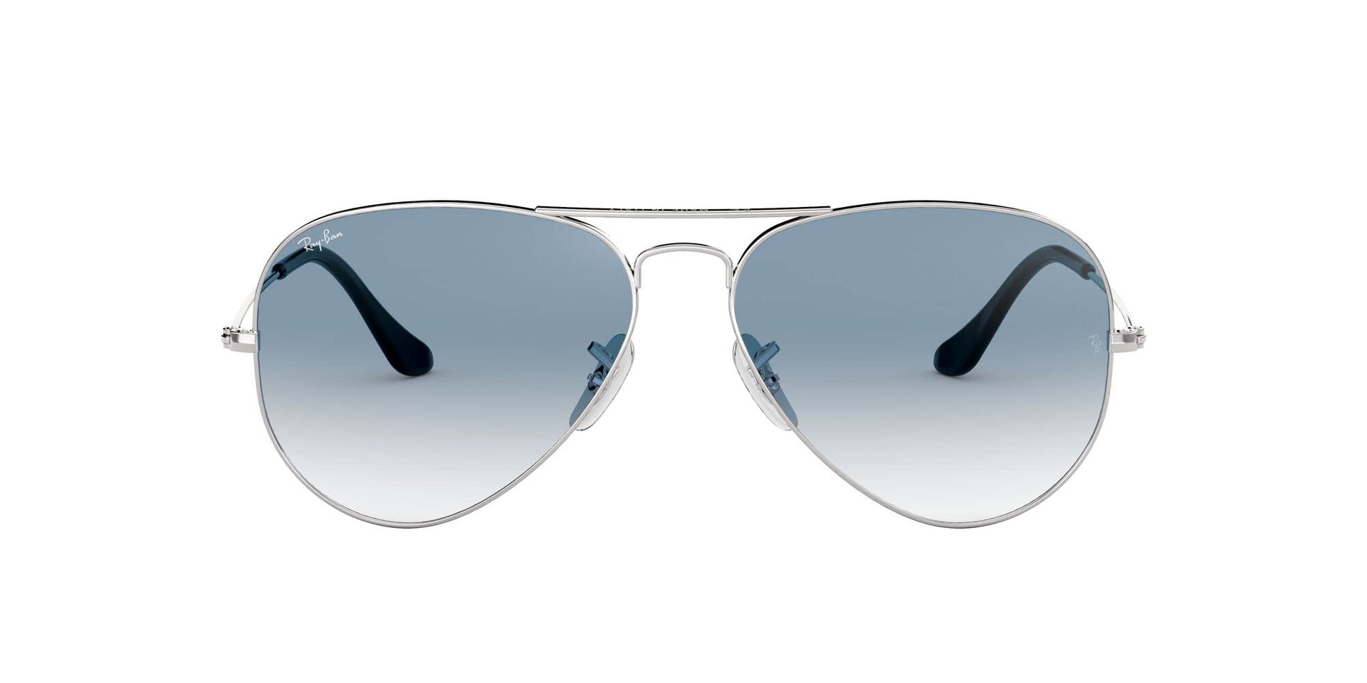 Ray-Ban Aviator RB3025 Sunglasses Batch 3 - Silver/Clear Gradient Blue / 58 mm - X001MOE1A9