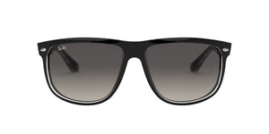 Black on Transparent/Light Grey Gradient Dark Grey