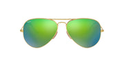 Ray-Ban Aviator RB3025 Sunglasses - Matte Gold/Grey Mirror Green / 55 mm - 8053672000566