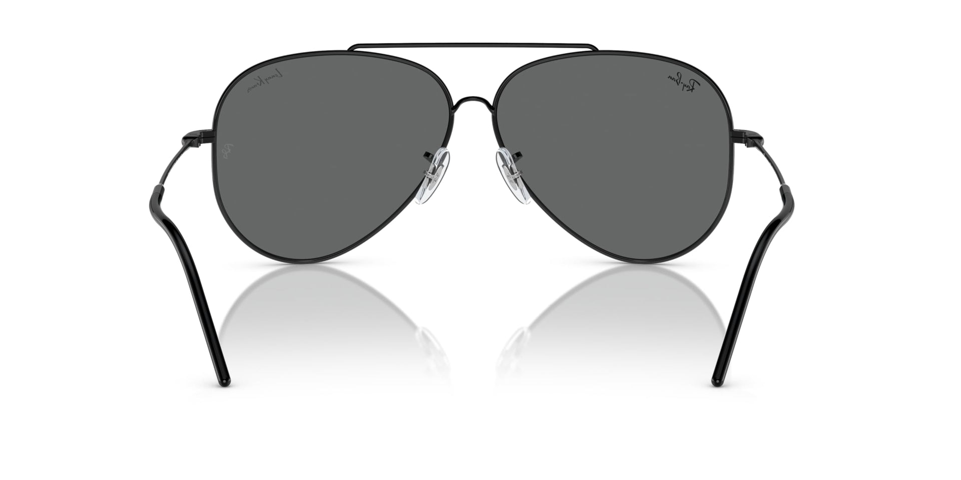 Ray-Ban Aviator Reverse RBR0101S Sunglasses - Lenny Kravitz Black/Dark Grey / 62 mm - 8056262151303 - Additional Image 4