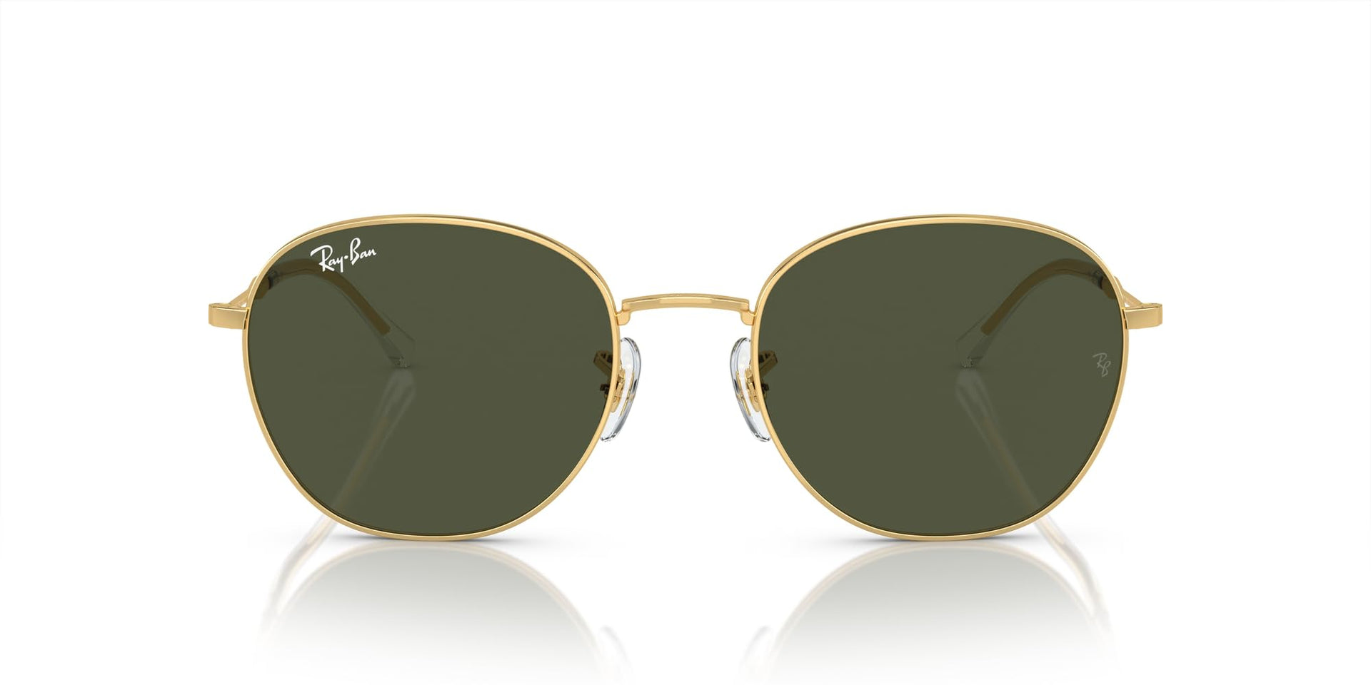 Ray-Ban RB3809 Sunglasses - Gold/Green / 55 mm - 8056597935869