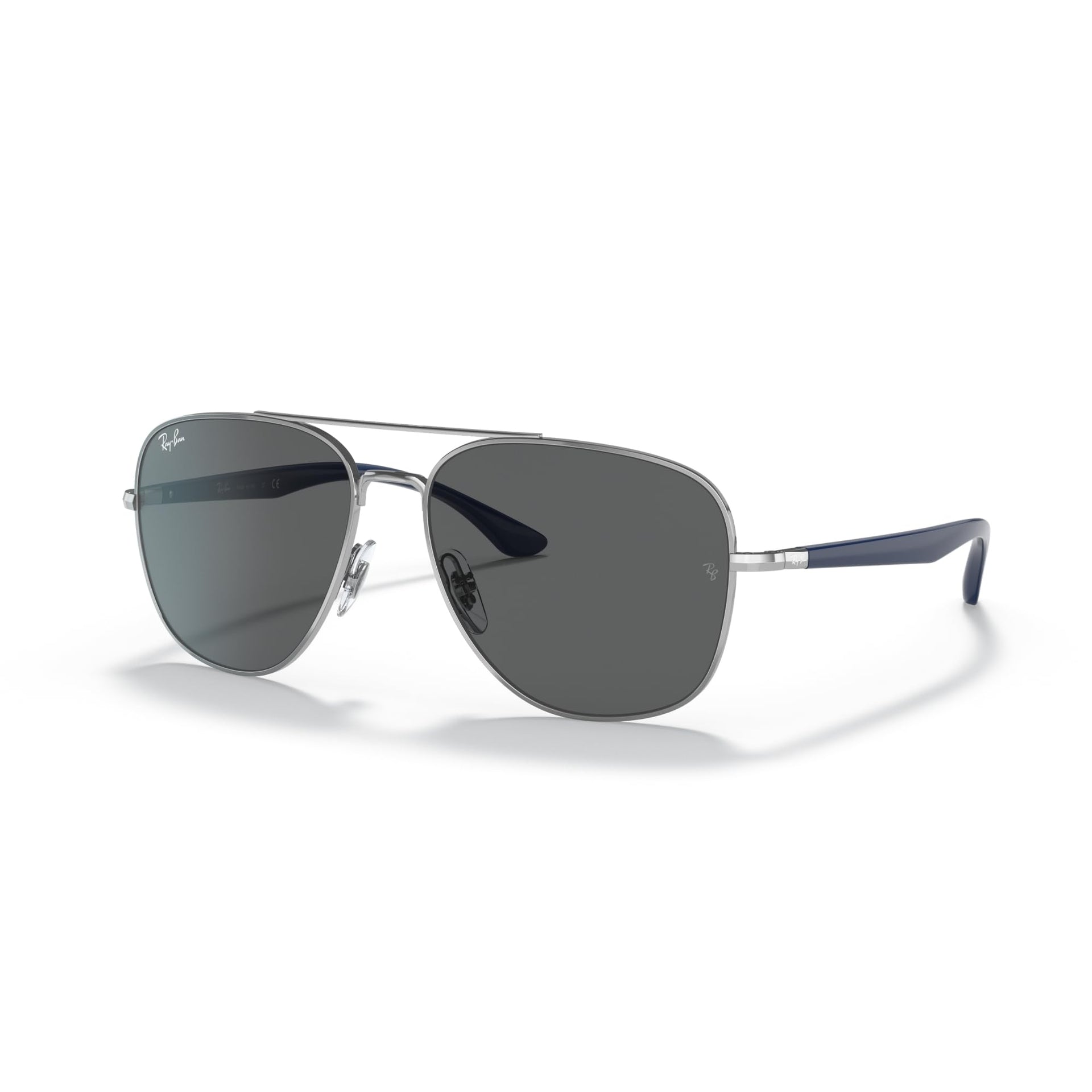 Ray-Ban RB3683 Sunglasses - Silver/Dark Grey / 56 mm - 8056597523172