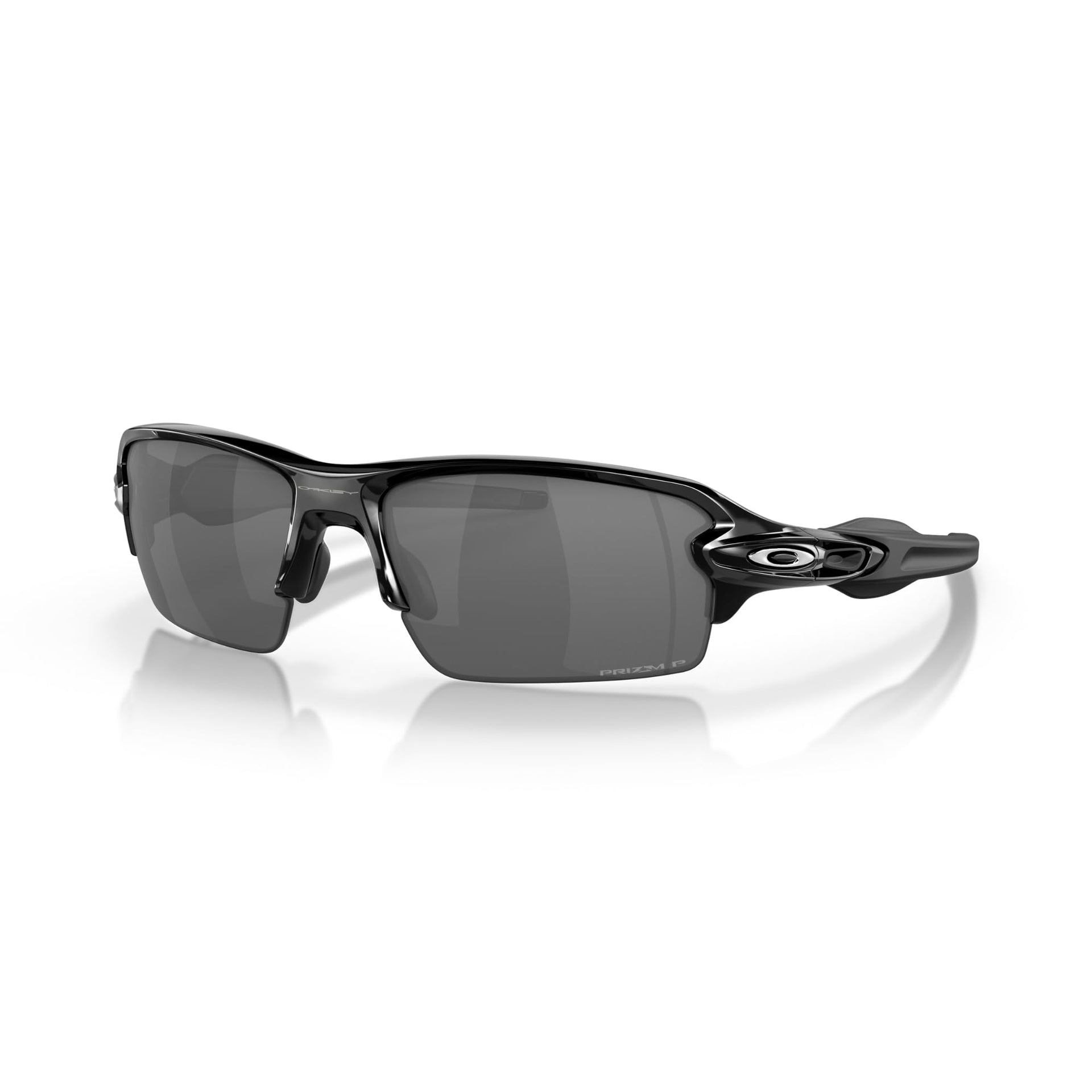 Oakley Flak Low Bridge Fit Sunglasses - Polished Black / Prizm Black Polarized / Standard - 888392320957