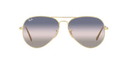 Ray-Ban Aviator Metal II RB3689 Sunglasses - Gold/Pink Gradient Blue / 62 mm - X0031BPBRD