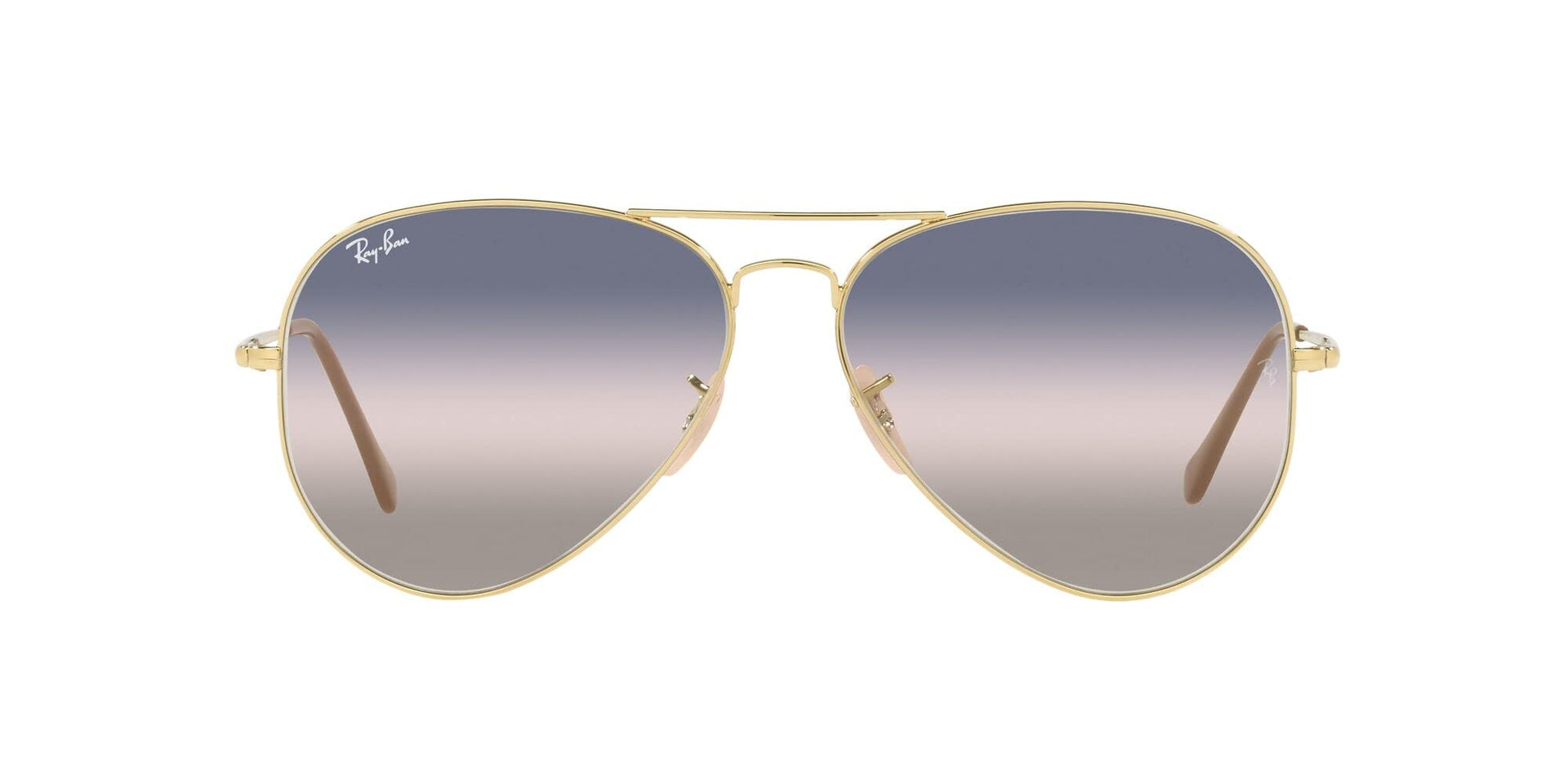 Ray-Ban Aviator Metal II RB3689 Sunglasses - Gold/Pink Gradient Blue / 62 mm - X0031BPBRD