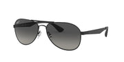 Ray-Ban Aviator RB3549 Sunglasses - Black/Polarized Light Grey Gradient Dark Grey / 61 mm - 8053672879032 - Additional Image 1