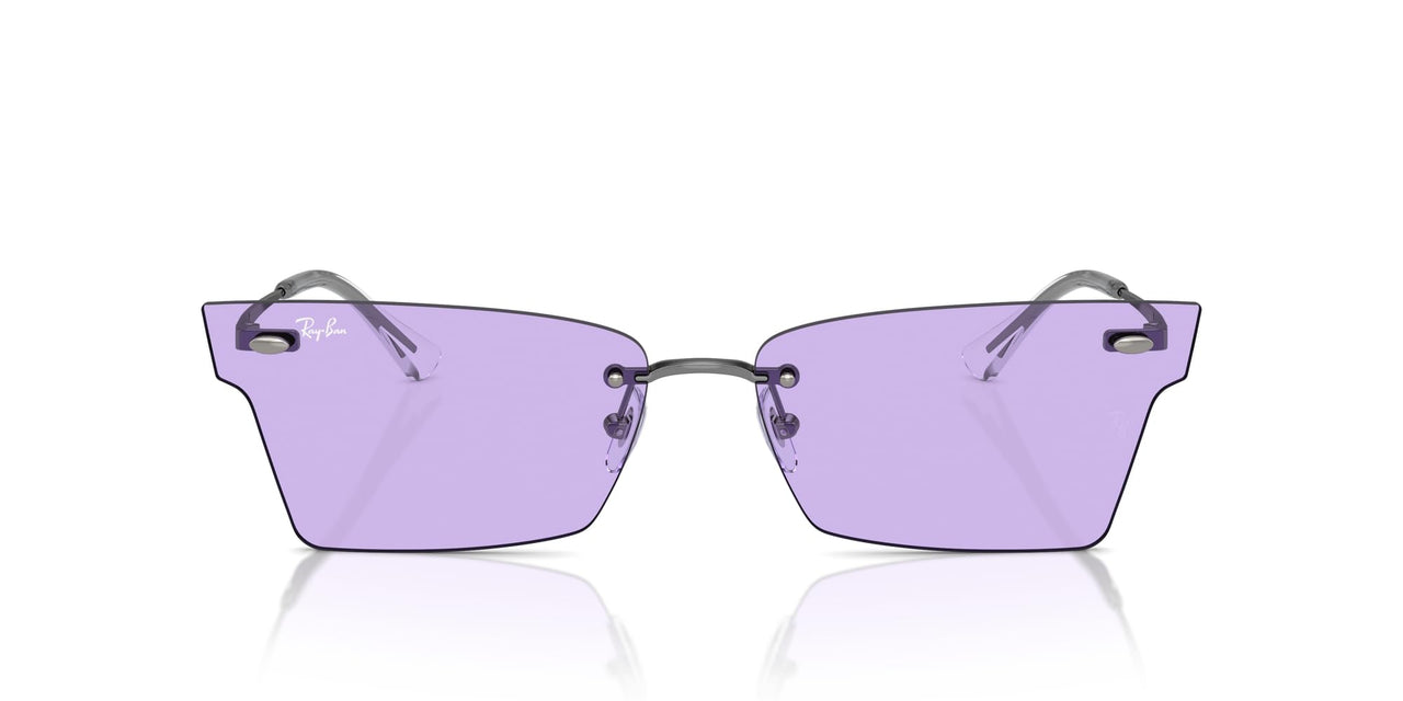 Ray-Ban Xime RB3730 Sunglasses - Gunmetal/Violet / 64 mm - 8056262017210