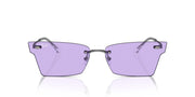 Ray-Ban Xime RB3730 Sunglasses - Gunmetal/Violet / 64 mm - 8056262017210
