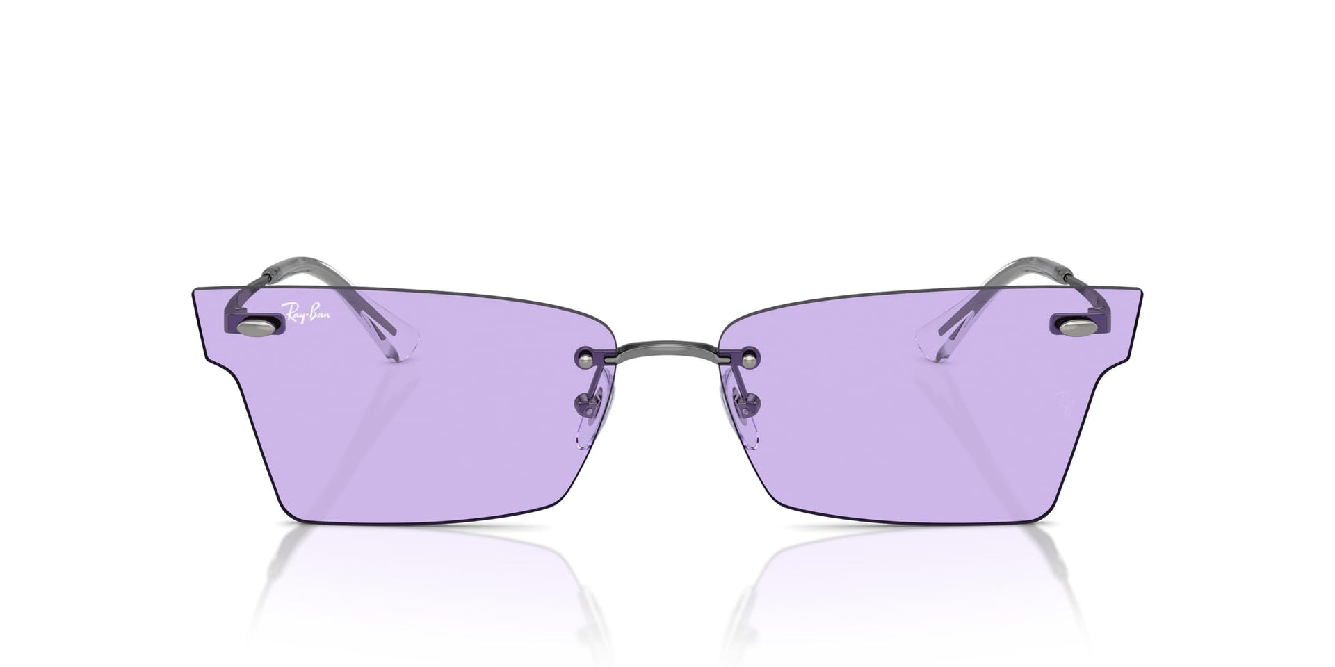 Ray-Ban Xime RB3730 Sunglasses - Gunmetal/Violet / 64 mm - 8056262017210
