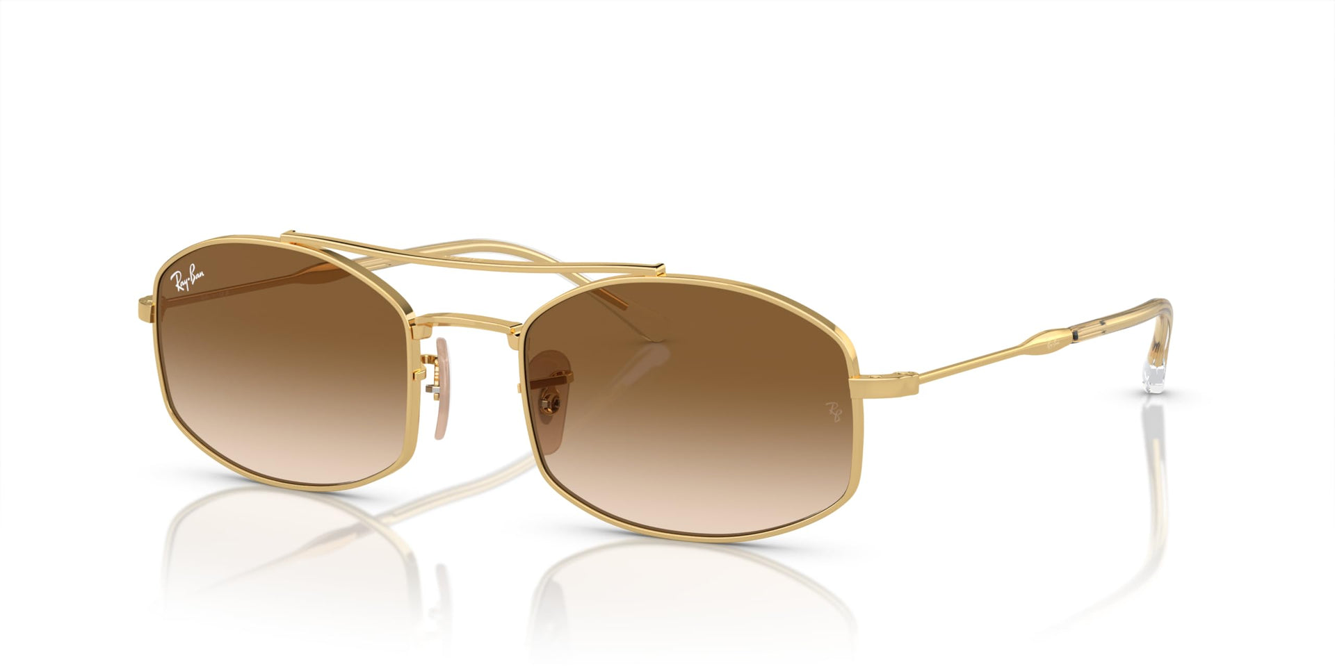 Ray-Ban RB3719 Sunglasses - Gold/Clear Gradient Brown / 54 mm - 8056597935593