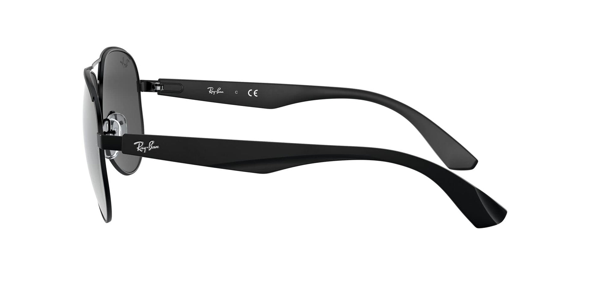Ray-Ban Aviator RB3523 Sunglasses - Matte Black/Grey Mirrored Silver / 59 mm (X001ECJ6PT) - X001ECJ6PT - Additional Image 3