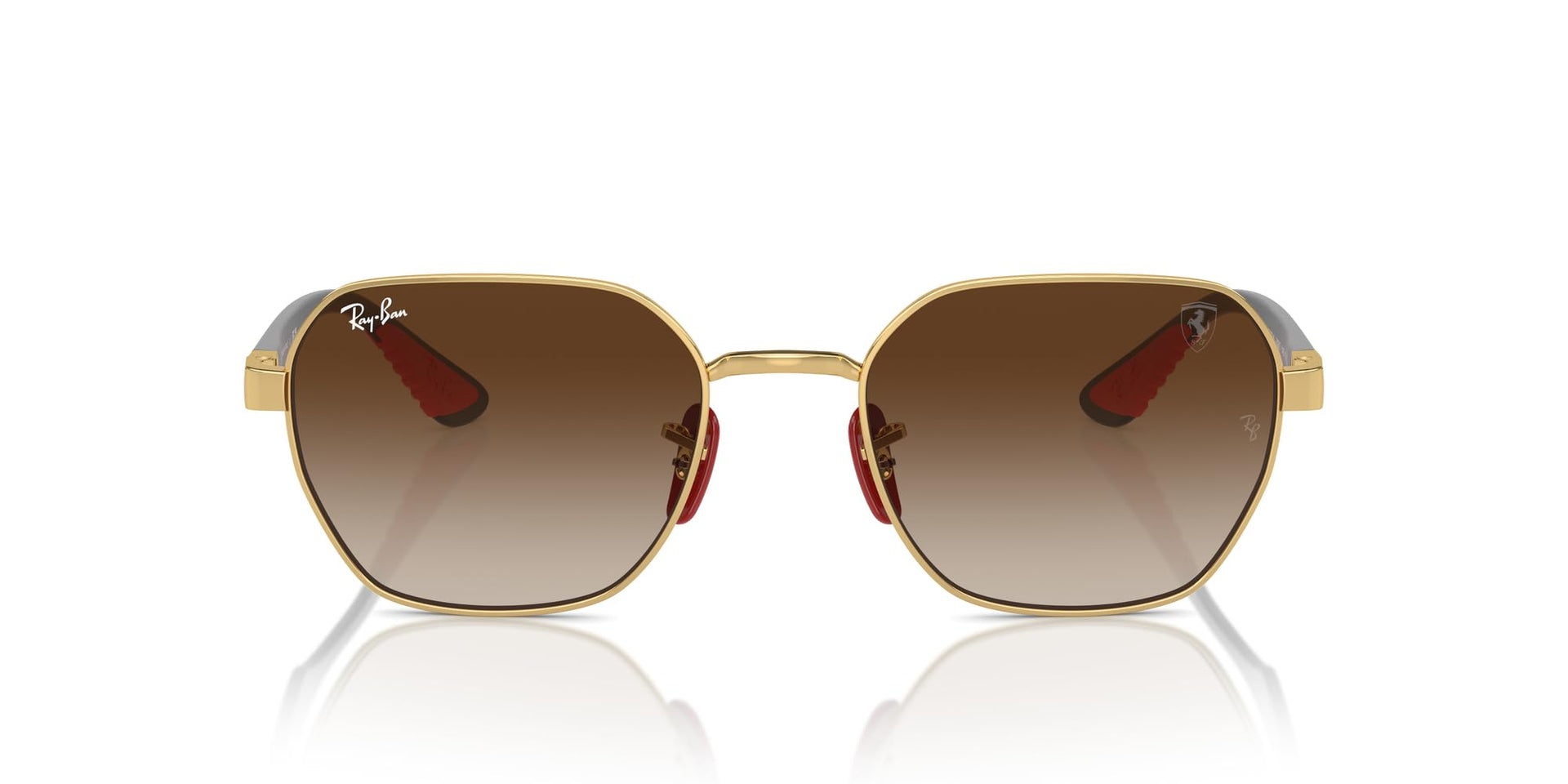 Ray-Ban Scuderia Ferrari Collection Chromance RB3794M Sunglasses - Gold/Gradient Brown / 54 mm - 8056262012109
