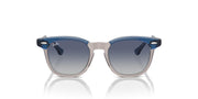 Ray-Ban RJ9098S blue sunglasses with gradient lenses and clear/blue frame arms