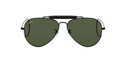 Ray-Ban Outdoorsman Aviator RB3030 Sunglasses - Black/G-15 Green / 58 mm - 805289695004