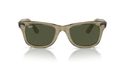 Ray-Ban Original Wayfarer Low Bridge Fit RB2140F Sunglasses - Photochromic Striped Grey/Green / 52 mm - 8056262130193