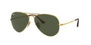 Ray-Ban Aviator Metal II RB3689 Sunglasses - Gold/G-15 Green / 58 mm - 8056597039482 - Additional Image 1