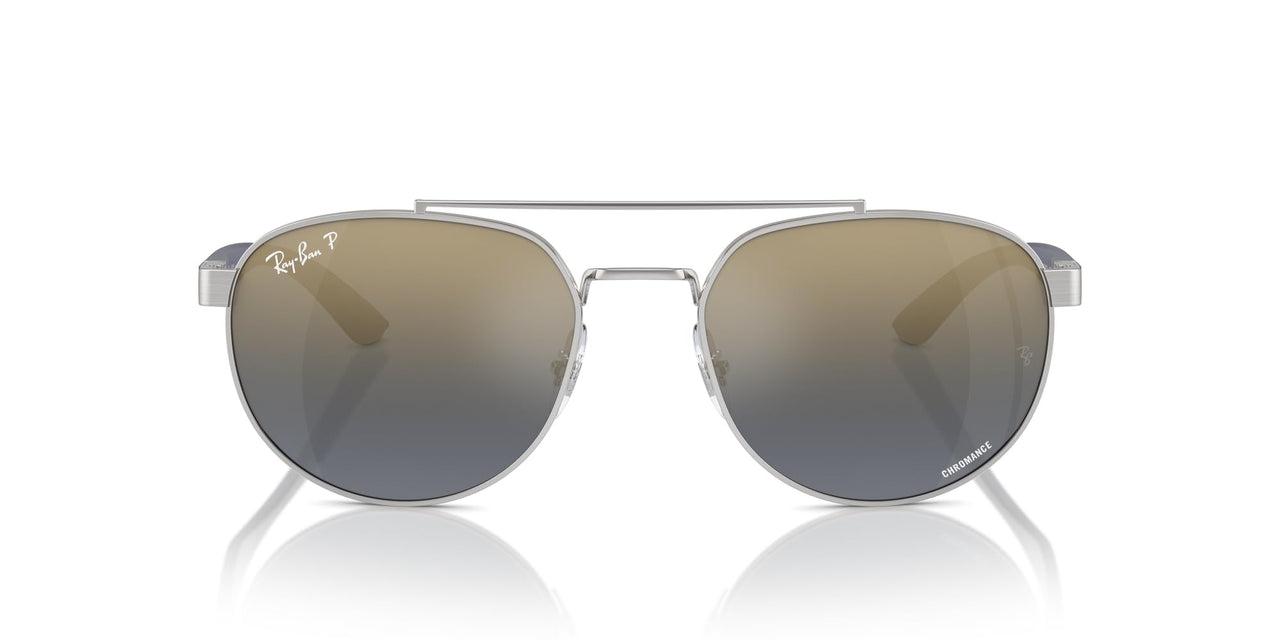 Ray-Ban Chromance RB3736CH Sunglasses - Silver/Blue Mirrored Gold Gradient Polarized / 56 mm - X0045V89YF