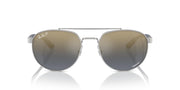 Ray-Ban Chromance RB3736CH Sunglasses - Silver/Blue Mirrored Gold Gradient Polarized / 56 mm - X0045V89YF