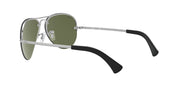 Ray-Ban Aviator RB3449 Sunglasses - Silver/Green Mirrored Silver / 59 mm - 8053672495119 - Additional Image 4