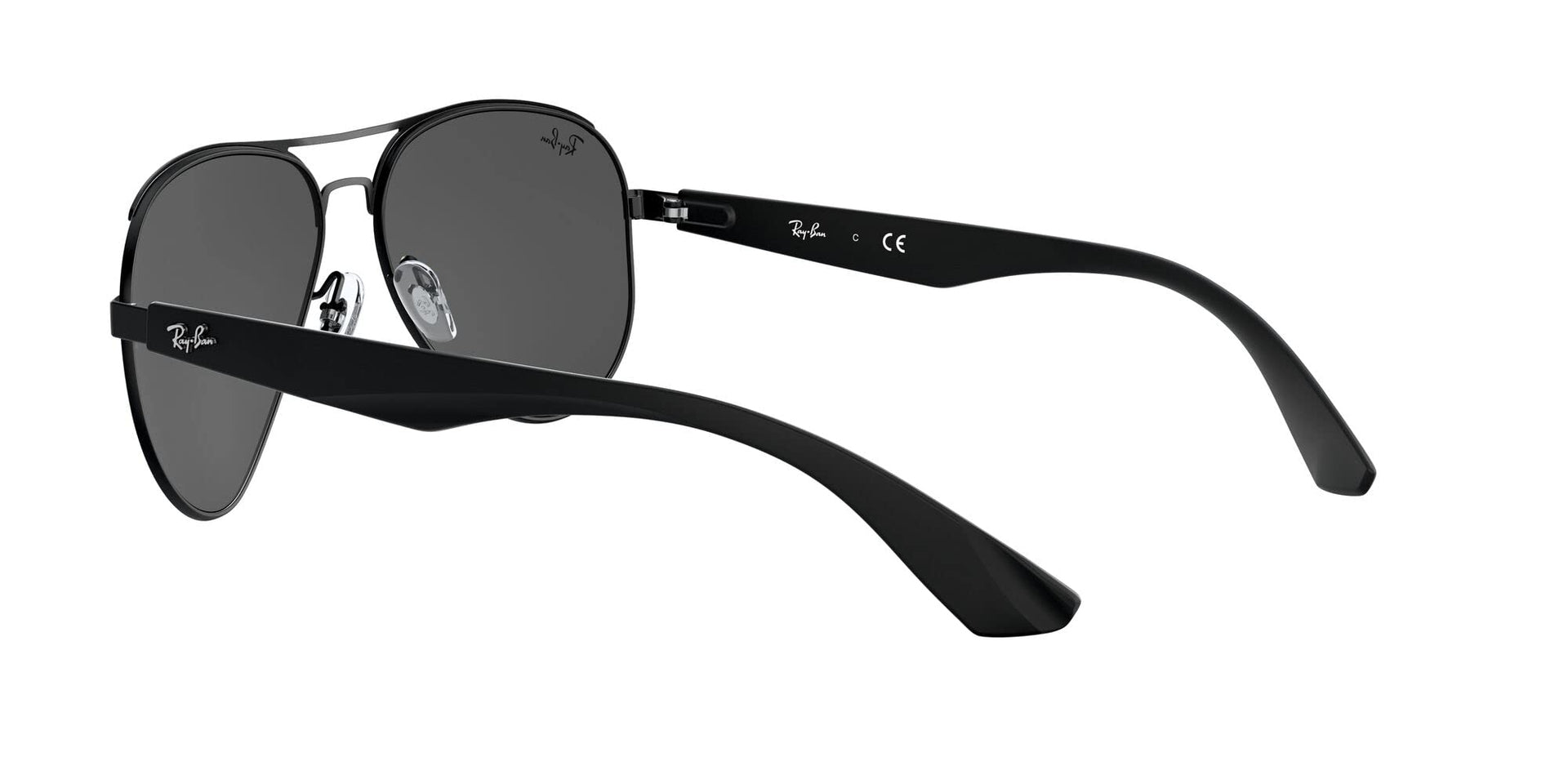 Ray-Ban Aviator RB3523 Sunglasses - Matte Black/Grey Mirrored Silver / 59 mm (X001ECJ6PT) - X001ECJ6PT - Additional Image 4