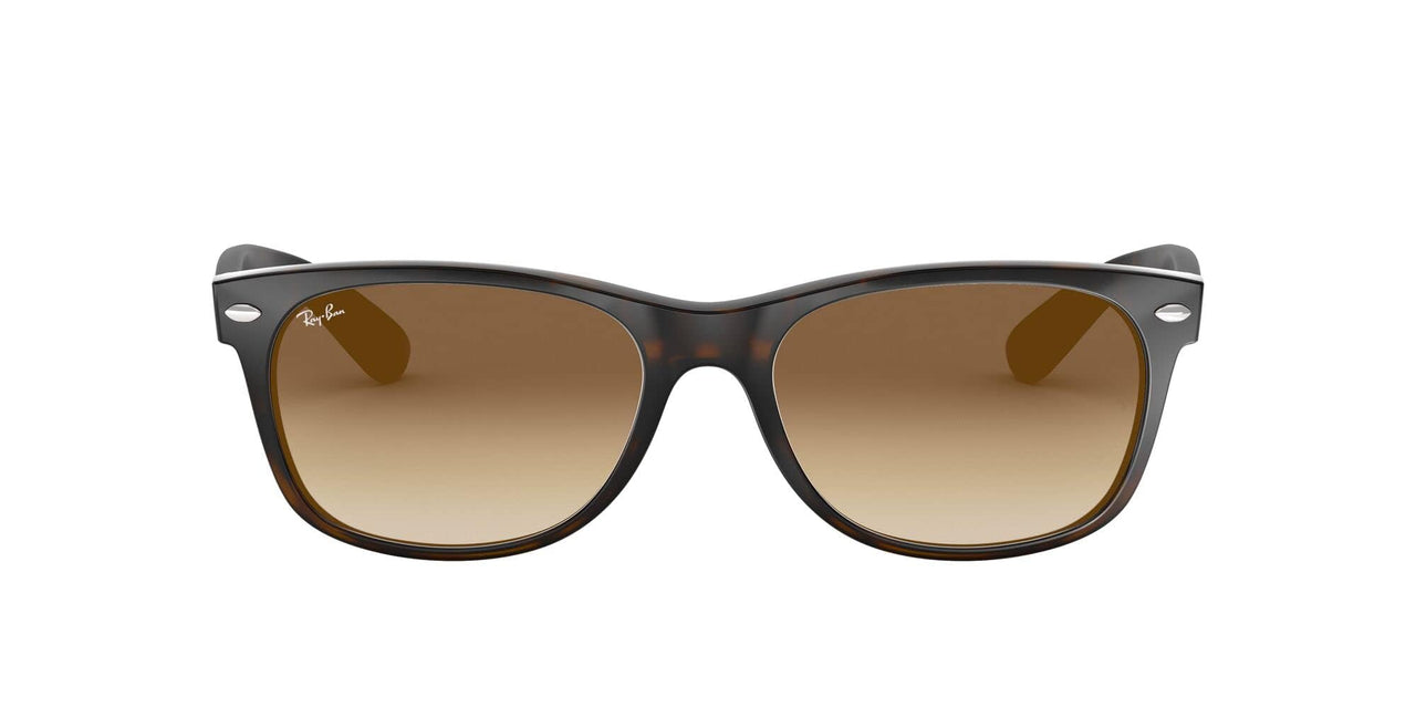 Ray-Ban New Wayfarer RB2132 Sunglasses - Light Havana/Clear Gradient Brown / 55 mm - 805289295549