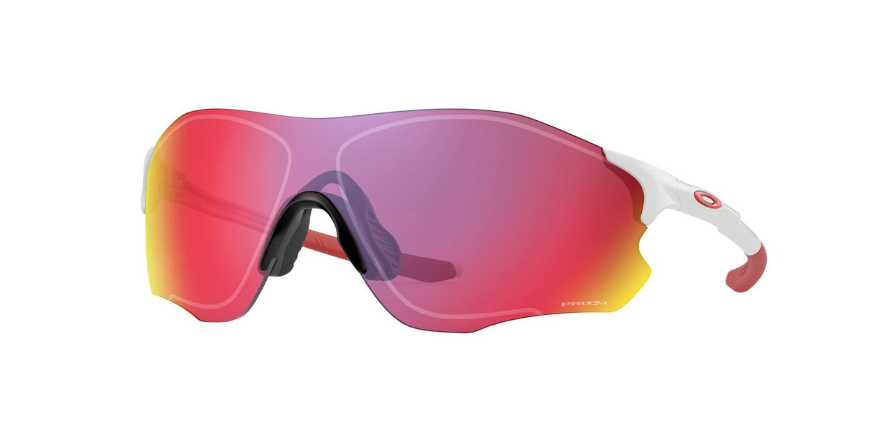 Oakley Evzero Path Low Bridge Fit Sunglasses - Polished White/Prizm Road / 38 Mm - 888392187611