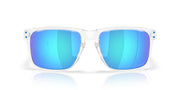 Oakley Holbrook XXL Low Bridge Fit Sunglasses - Polished Clear/Prizm Sapphire Polarized / 61 mm - 888392665218