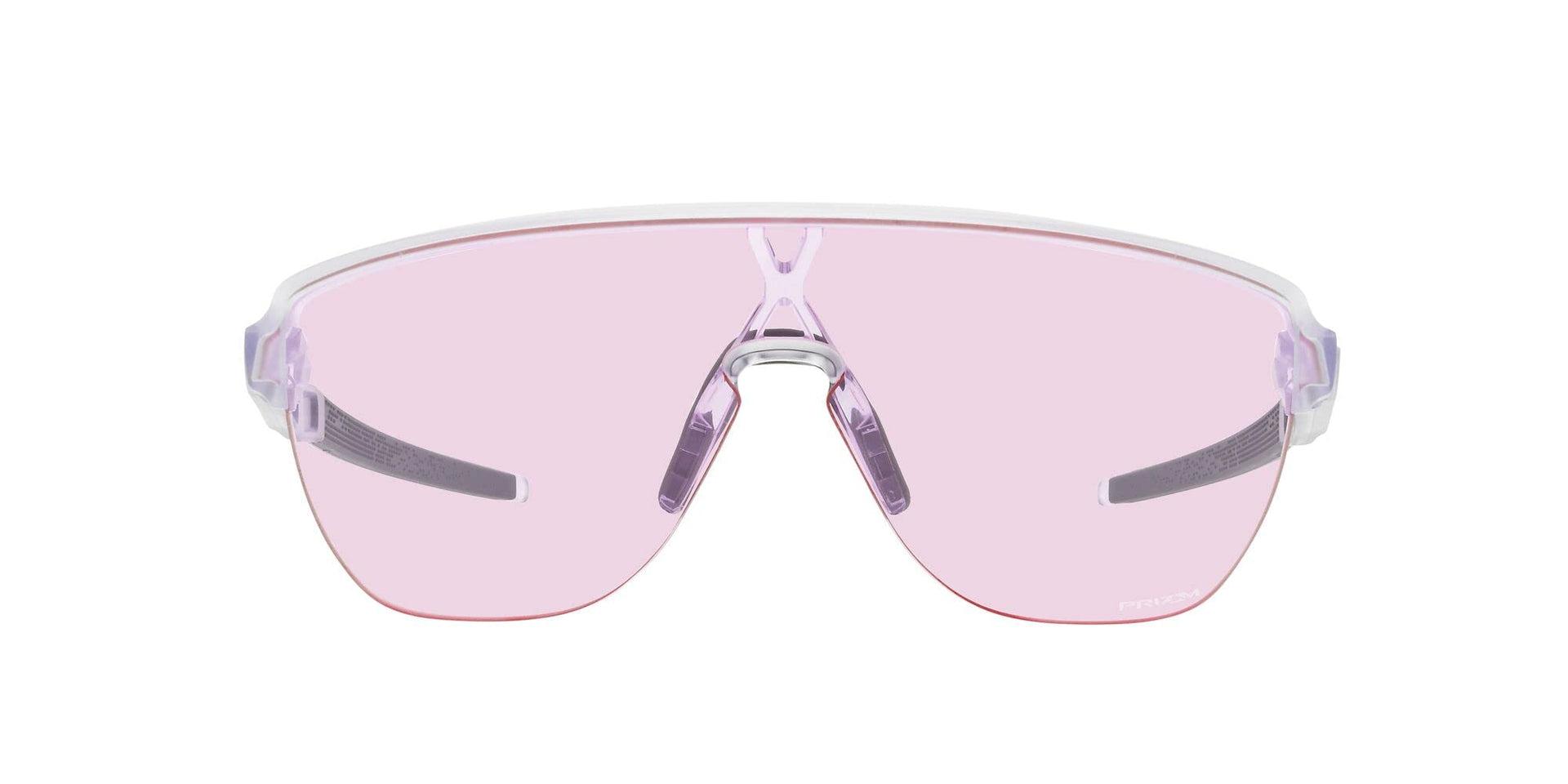 Oakley Corridor Low Bridge Fit Sunglasses - Matte Clear/Prizm Lowlight / 42 mm - 888392603623