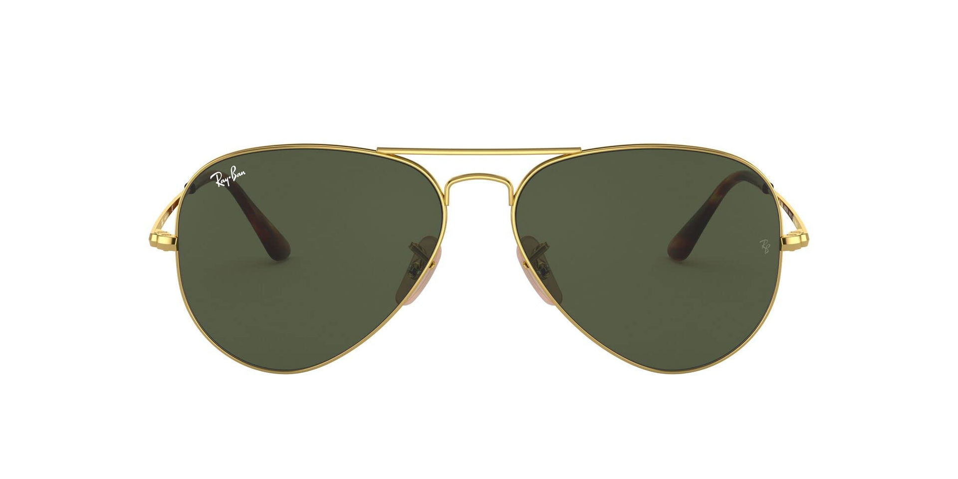 Ray-Ban Aviator Metal II RB3689 Sunglasses - Gold/G-15 Green / 58 mm - 8056597039482