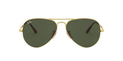 Ray-Ban Aviator Metal II RB3689 Sunglasses - Gold/G-15 Green / 62 mm - 8056597148504