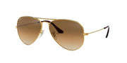 Ray-Ban Aviator RB3025 Sunglasses - Gold/Clear Gradient Brown / 58 mm - 805289305033 - Additional Image 1
