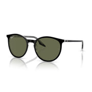 Ray-Ban Havana On RB2204 Sunglasses - Black on Transparent / Green / Small - 8056597936576